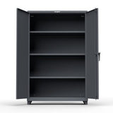 StrongHold Extra Heavy Duty 14 GA Cabinet with 3 Shelves – 48 In. W x 24 In. D x 75 In. H